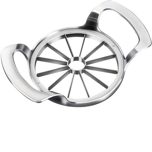 JANKI ENTERPRISEApple Slicer 12Blade Extra Large Apple Corer Stainless Steel UltraSharp Apple Cutter Pitter Upgraded Version Apple Corer Peeler Designed for Up to 4 Inches Apples  - Image 1