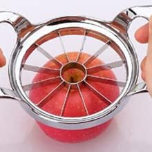 JANKI ENTERPRISEApple Slicer 12Blade Extra Large Apple Corer Stainless Steel UltraSharp Apple Cutter Pitter Upgraded Version Apple Corer Peeler Designed for Up to 4 Inches Apples  - Image 2