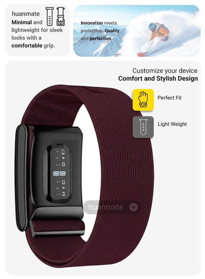 huanmate WHOOP Band 5.0 Premium Replacement Strap - High Quality, Lightweight, Stylish & Durable - Easy Installation - Replacement Strap for WHOOP Band 5.0  - Image 3