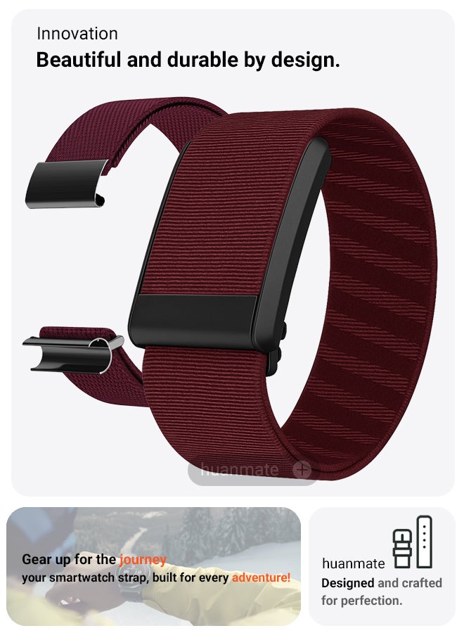 huanmate WHOOP Band 5.0 Premium Replacement Strap - High Quality, Lightweight, Stylish & Durable - Easy Installation - Replacement Strap for WHOOP Band 5.0  - Image 2