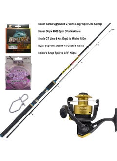 Bauer Full Set Price Performance Spin Fishing Rod Set - Barca Onyx  - Image 5