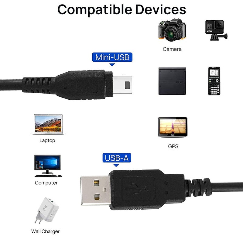 Hi-Lite Essentials كابل USB 2.0 من النوع A إلى 5 دبابيس Mini B V3 للأقراص الصلبة الخارجية/الكاميرات/قارئات البطاقات/الماسحات الضوئية (1 م) - Image 5