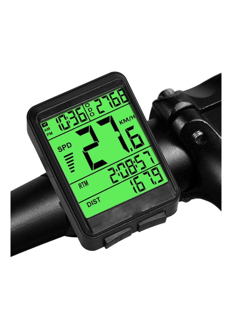 KASTWAVE - Bicycle Speedometer, Wireless Bike Computer, Multifunctional Bicycle Odometer, Waterproof Bike Computer, with Large Backlight LCD Display, for Tracking Distance and Speed Time - Image 1