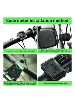 KASTWAVE Bicycle Speedometer, Wireless Bike Computer, Multifunctional Bicycle Odometer, Waterproof Bike Computer, with Large Backlight LCD Display, for Tracking Distance and Speed Time  - Image 5