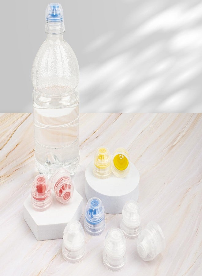 Amviner 28mm Push Pull Cap, Replacement Water Bottle Flip Tops with Seal Tab for Smart Bottles or Soda Water Bottles, 10PCS - Image 2