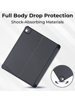 glassology iPad Air (4th 5th Gen) And iPad Pro 11 (2018, 2020, 2021, 2022)iPad Keyboard Case Folio Combo with Detachable Backlit Keyboard Trackpad Smart Connector Arabic And English  - Image 5