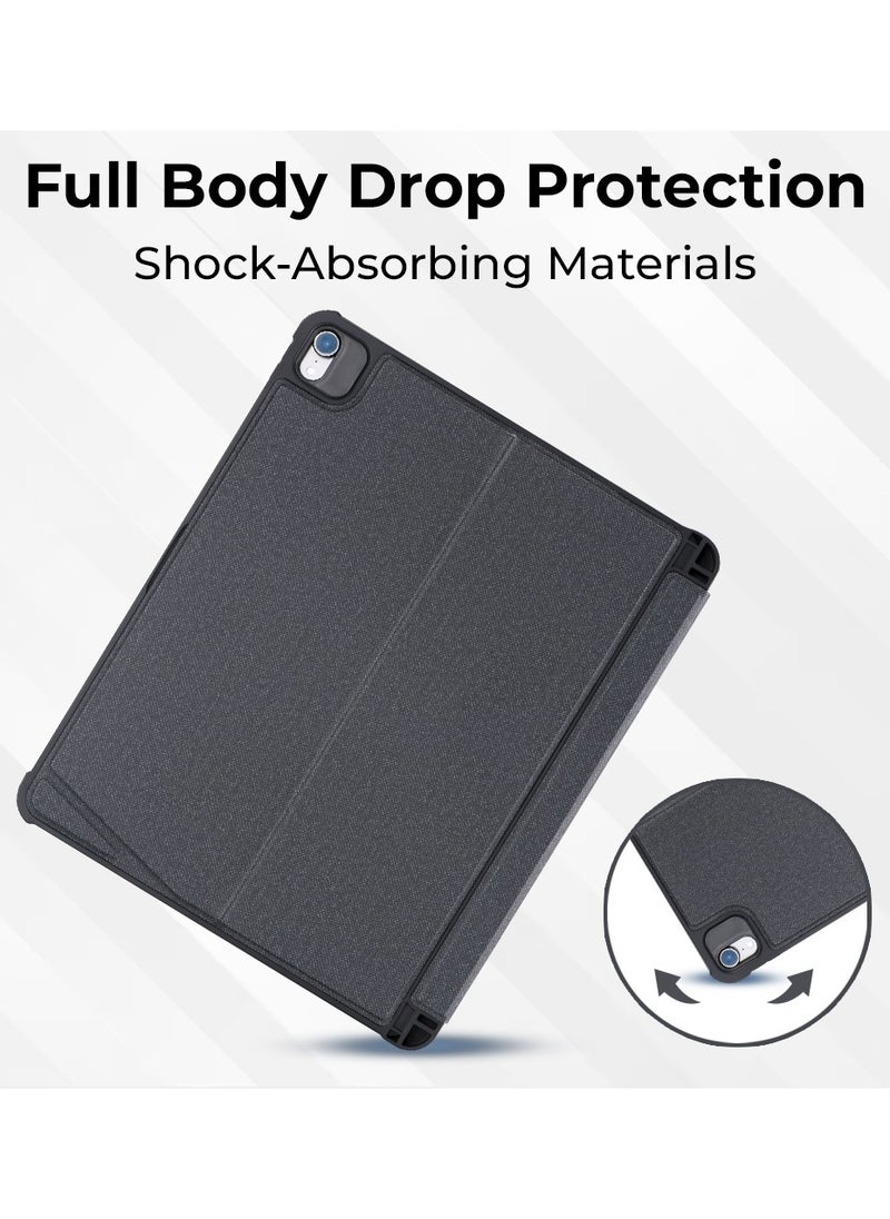 glassology - iPad Air (4th 5th Gen) And iPad Pro 11 (2018, 2020, 2021, 2022)iPad Keyboard Case Folio Combo with Detachable Backlit Keyboard Trackpad Smart Connector Arabic And English - Image 1
