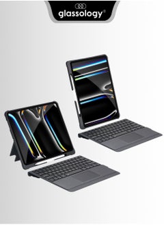 iPad Air (4th 5th Gen) And iPad Pro 11 (2018, 2020, 2021, 2022)iPad Keyboard Case Folio Combo with Detachable Backlit Keyboard Trackpad Smart Connector Arabic And English