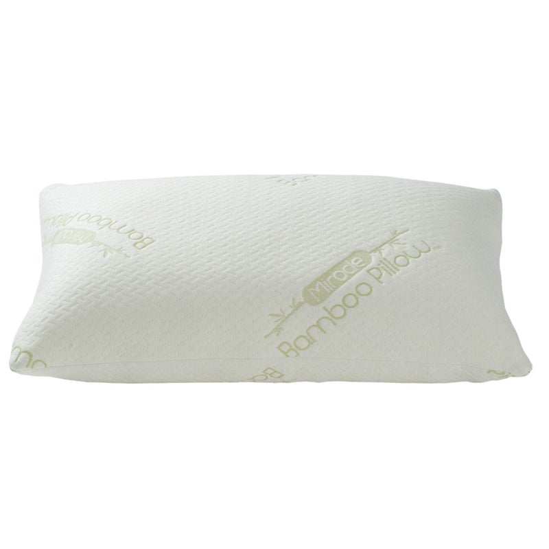 Ontel Miracle Shredded Memory Foam Pillow with Viscose from Bamboo Cover, Queen, White - Image 2
