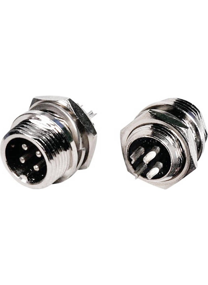 Tenon Mike Mayk Plug Chassis Connector 4 Pin 16MM Male 