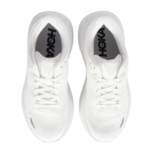 Hoka Men's Bondi 9 Sneaker, White/White, 9 - Image 2