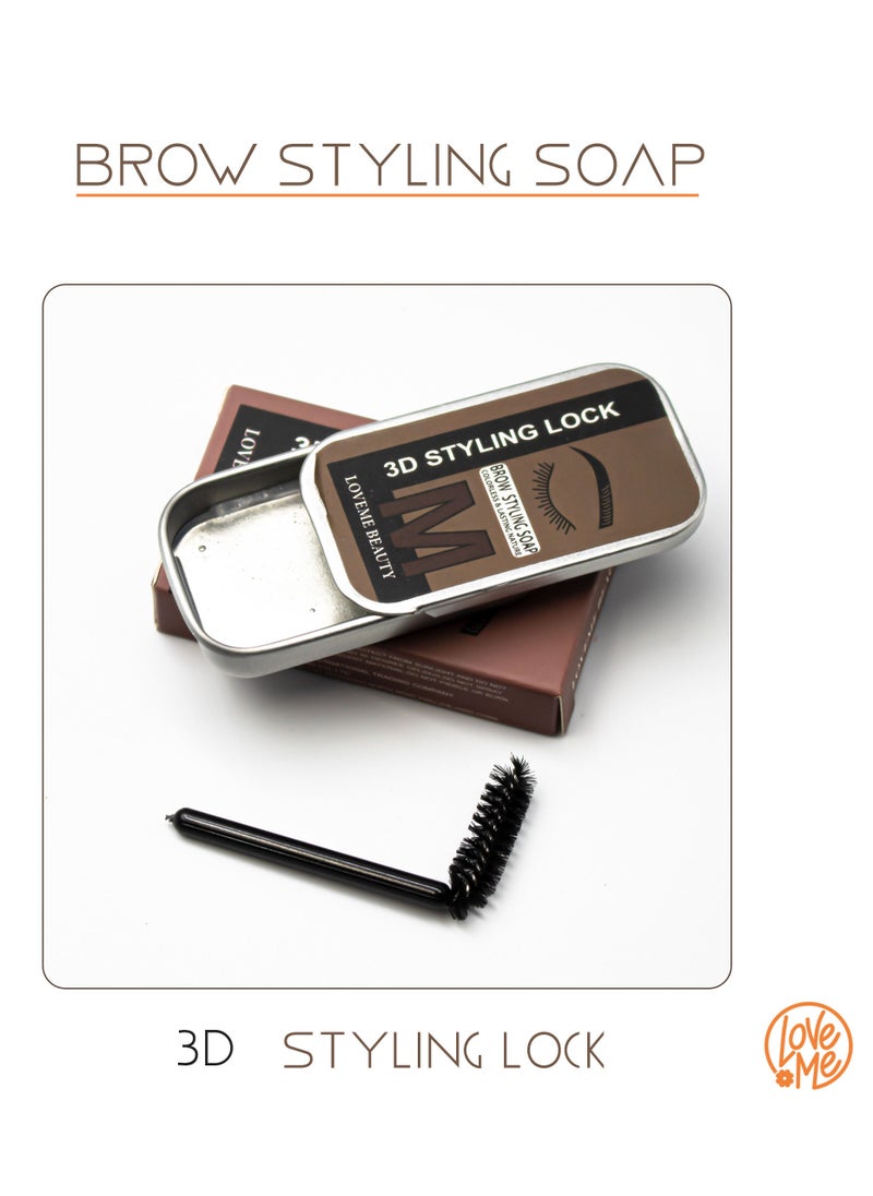 LOVEME BEAUTY Mini Eyebrow Soap With Brush  - Image 1