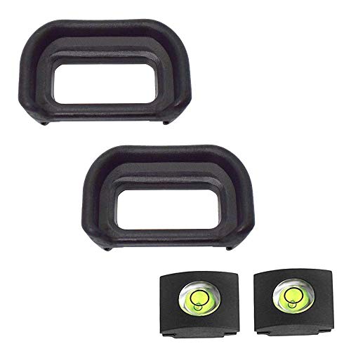 ULBTER Eyepiece Eyecup Viewfinder Eye Cup for Sony Alpha A6500 A6400 A6600 Camera for viewfinder (2-Pack),ULBTER FDA-EP17 Eyepiece Eye Cup with Hot Shoe Cover (FAD-EP17) - Image 1