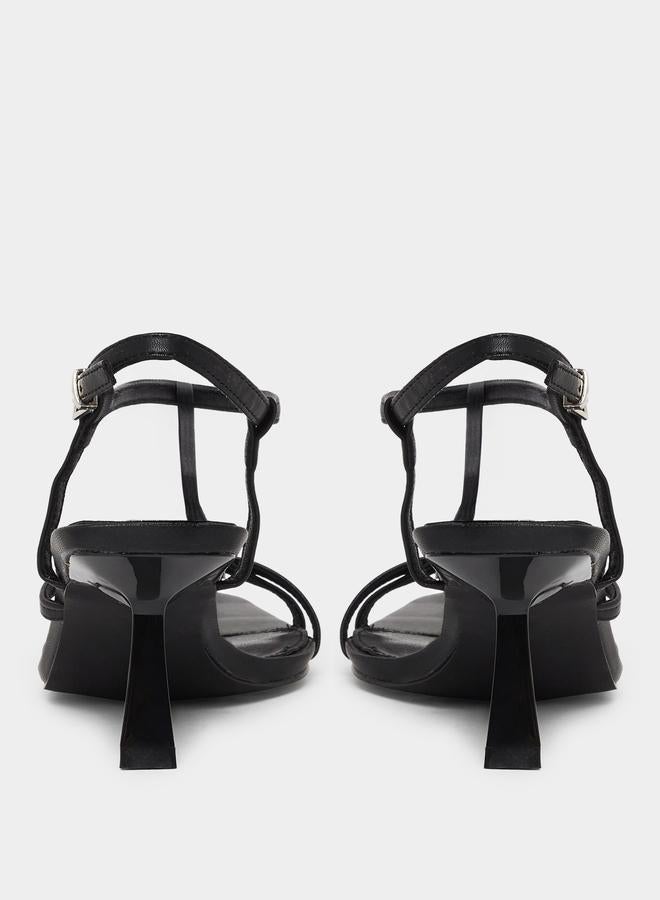 Raid Layne Pointed Toe T-Bar Strap Sandals - Image 4