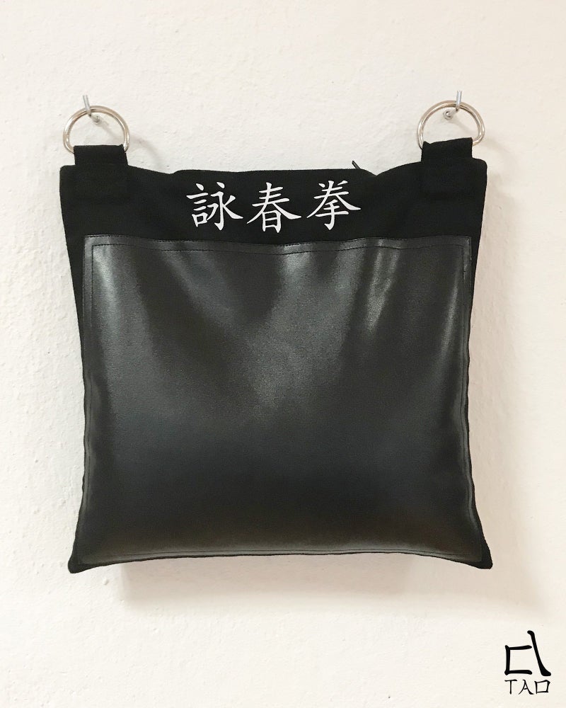 Tao Wing Chun Wall Bag Strike Target 1 Section Kung fu Canvas and PU Leather (unfilled) - Image 2