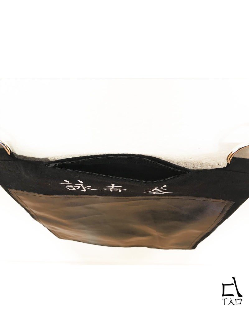Tao Wing Chun Wall Bag Strike Target 1 Section Kung fu Canvas and PU Leather (unfilled) - Image 3