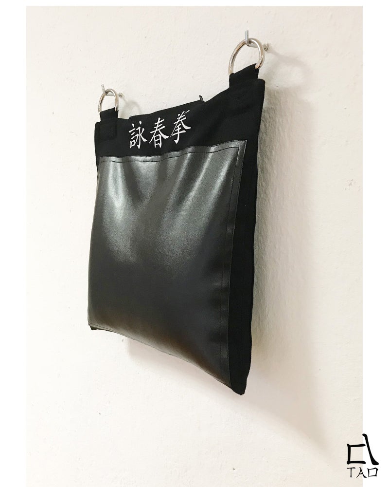 Tao Wing Chun Wall Bag Strike Target 1 Section Kung fu Canvas and PU Leather (unfilled) - Image 4