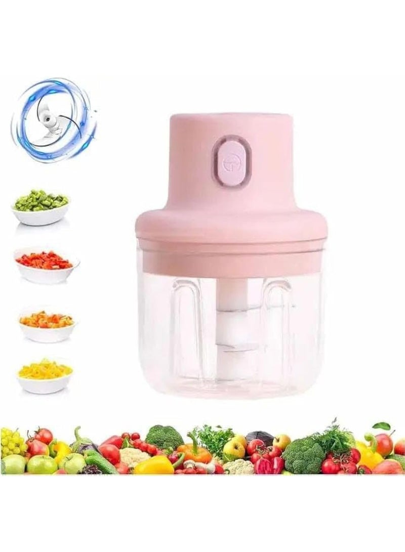 Mini Electric Garlic Grinder, Food Chopper, Small Kitchen Appliances, Portable Cordless USB Rechargeable Food Blender - Image 1