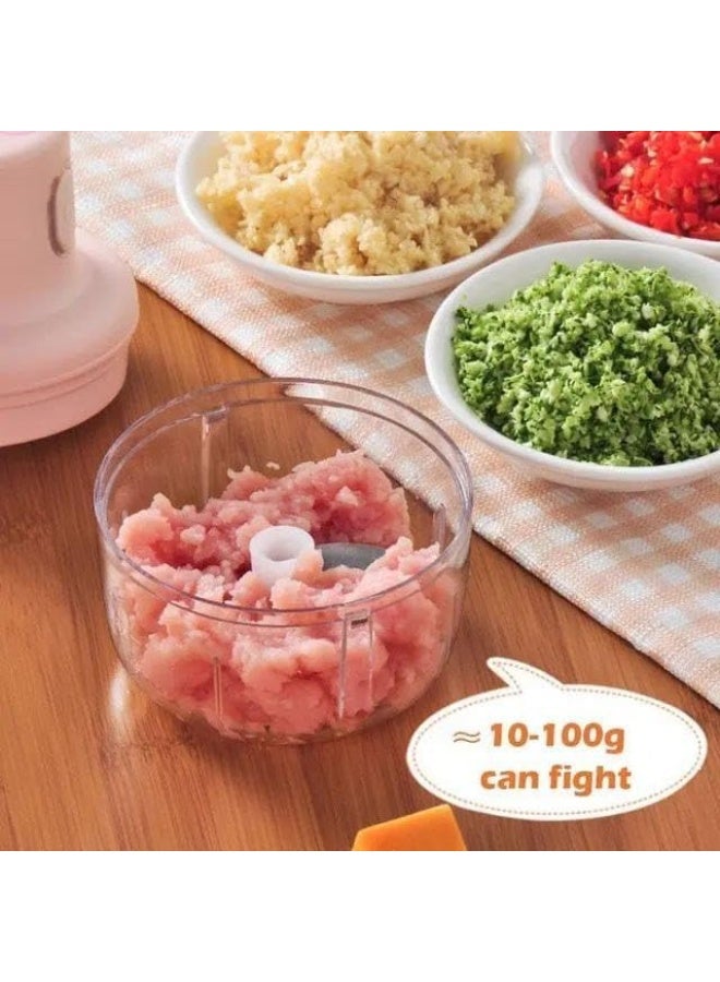 Mini Electric Garlic Grinder, Food Chopper, Small Kitchen Appliances, Portable Cordless USB Rechargeable Food Blender - Image 4