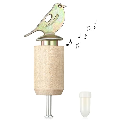 Dreyoo Bird Whistle Call with Rosin, Zinc Alloy & Wooden Birds Caller for Outdoor Birds Watching, Nature Play and Gifts for Bird Lovers(Wood Color) - Image 1