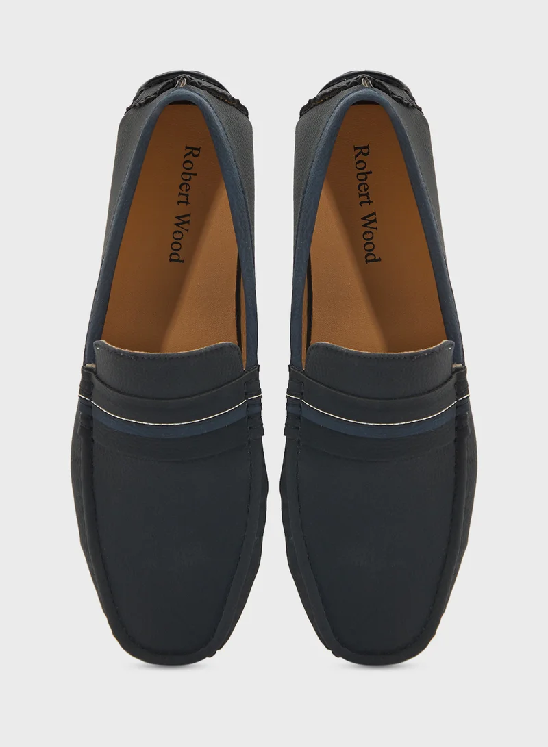 Robert Wood Casual Nubuck Loafers