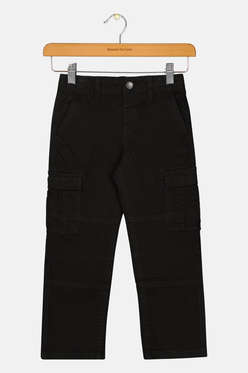 JACK & JONES سروال كارجو للأطفال الأولاد، أسود - Image 2