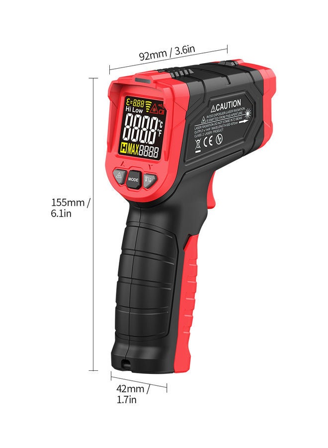 Infrared Thermometer Black/Red - Image 2