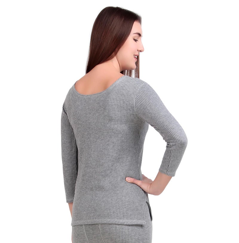 HAP Women's Thermal Top_Light Grey_Body Warmer_Size M - Image 4