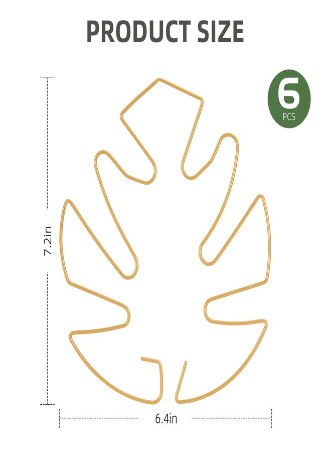 Yeomant 6PCS Monstera Plant Support, Uniquely Designed Indoor Plant Accessories, Stable Plant Support Stakes for Indoor Plant, Turtle Shell Bamboo Clamp Set for Thriving Growth - Image 2