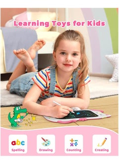 Arabest 8.5Inch LCD Drawing Board Animal Shaped Doodle Writing Tablet Handwriting Pad Learning Scribble Board for Little Kids  - Image 5