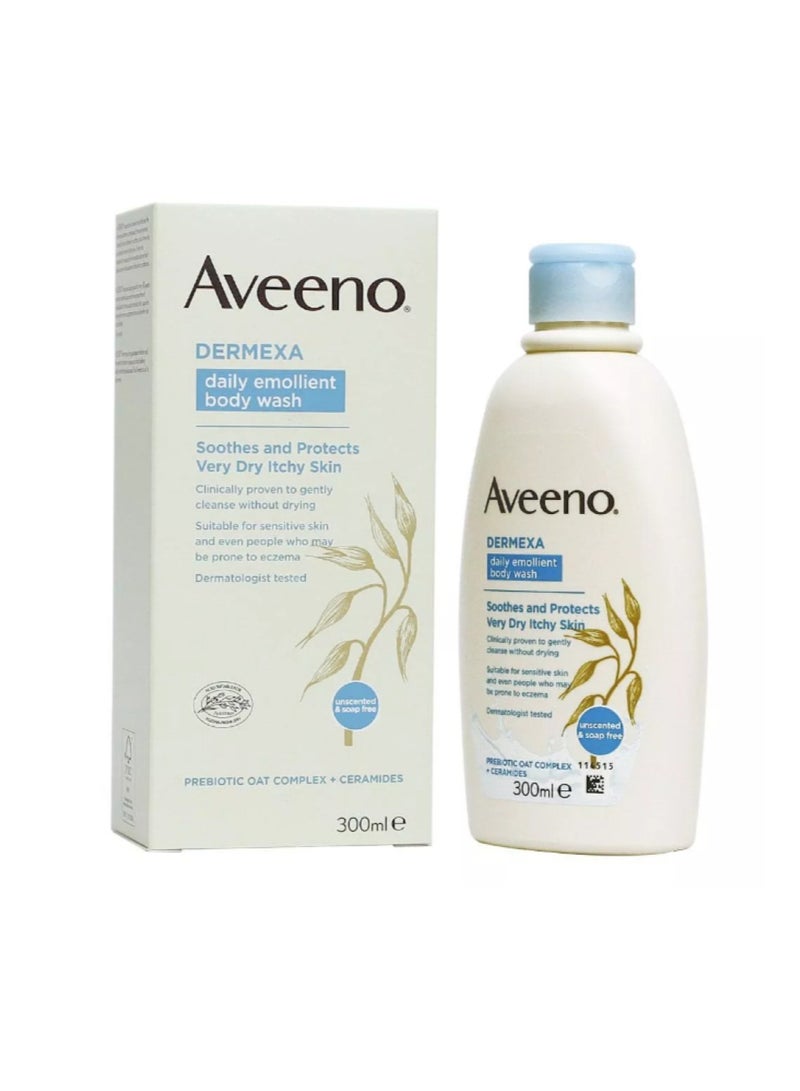 Aveeno Emollient Body Wash Dermexa 300ml - Image 1