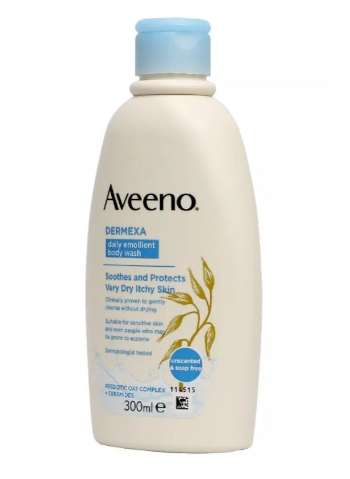 Aveeno Emollient Body Wash Dermexa 300ml - Image 2