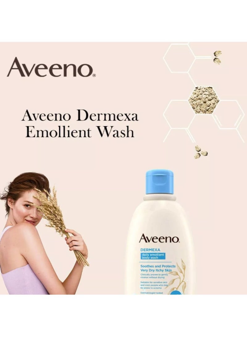 Aveeno Emollient Body Wash Dermexa 300ml - Image 5