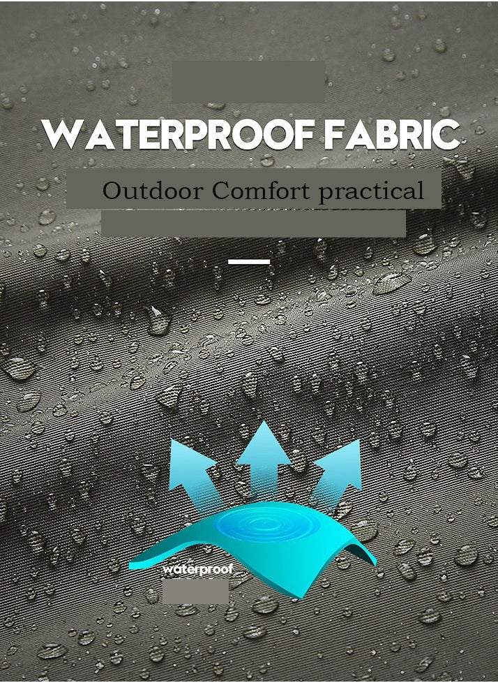 Men's Lightweight Windbreaker Jacket Hooded Rain Coats Soft Waterproof Zipper Pockets Raincoat w/Detachable Hood