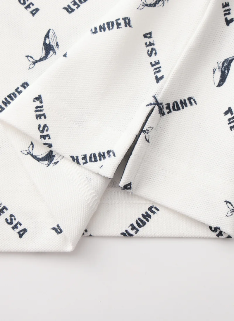 Balabala White Kids Boys Lapel short-sleeved T-shirt for Men | Best Price UAE