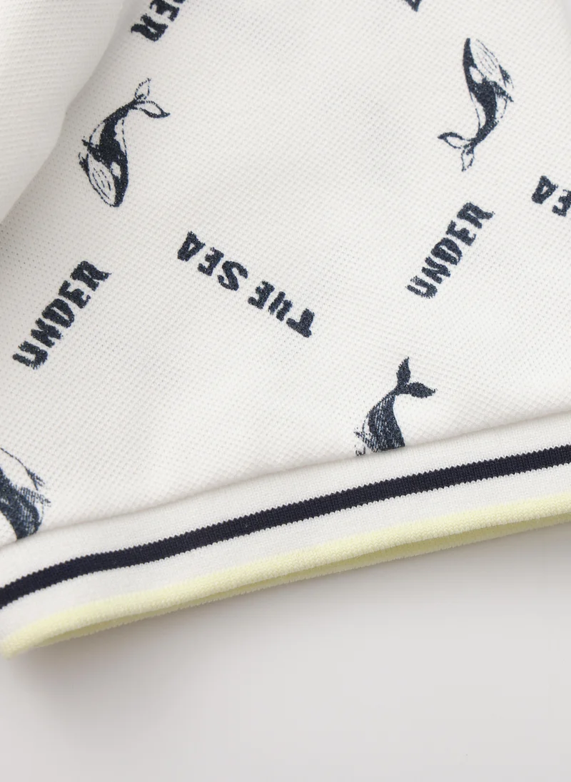 Balabala White Kids Boys Lapel short-sleeved T-shirt for Men | Best Price UAE