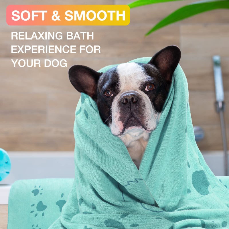Chumia 8 Pcs 55 x 28 Inches Dog Towels Absorbent Microfiber Bath Drying Towels for Small Medium Large Pets Cat Puppy Shower Cleaning Accessories(8 Colors) - Image 5