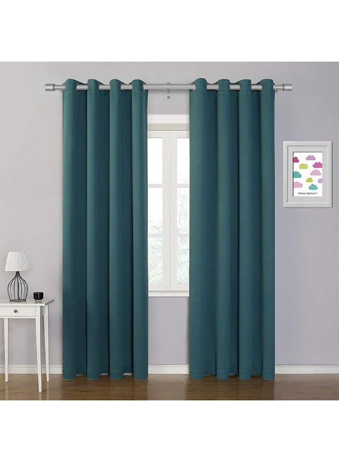 WALALLA Extendable Stainless Steel Metal Shower Curtain Rod, Tension Spring Shower Curtain Rod, Tension Telescopic Curtain Pole, Clothes Rail Adjustable from 80 to 200 cm - Image 2