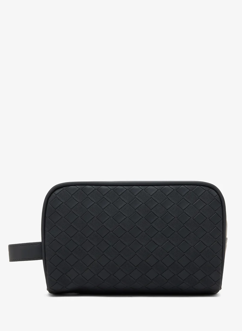 Textured Toiletry Bag