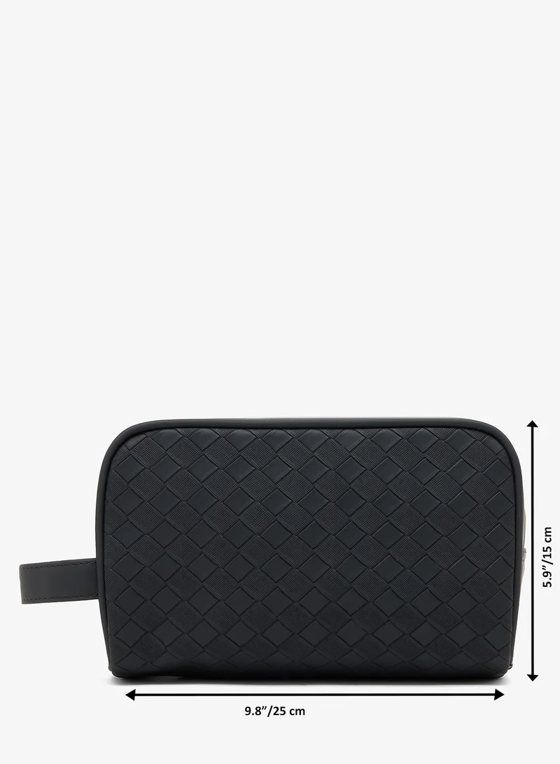 Robert Wood  Textured Toiletry Bag for Men | Best Price UAE