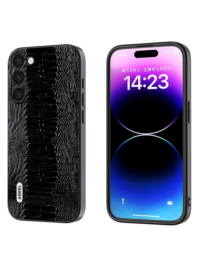 S-TOP Case For Samsung Galaxy S23 5G ABEEL Genuine Leather Weilai Series Phone Case - Image 1