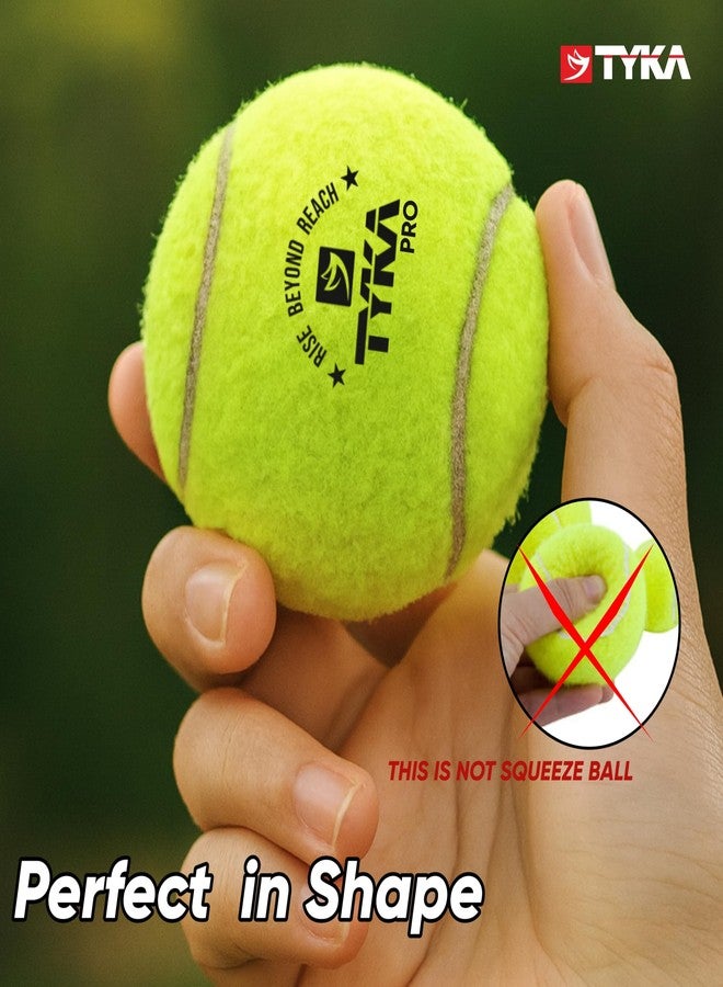 TYKA Cricket Tennis Balls Soft & Lightweight Balls for Lawn and Street Cricket (Heavy, Pack of 1 (120 ± GMS)) - Image 3