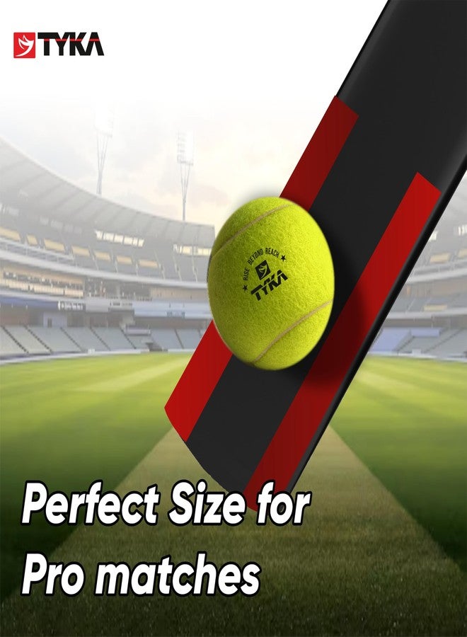TYKA Cricket Tennis Balls Soft & Lightweight Balls for Lawn and Street Cricket (Heavy, Pack of 1 (120 ± GMS)) - Image 2