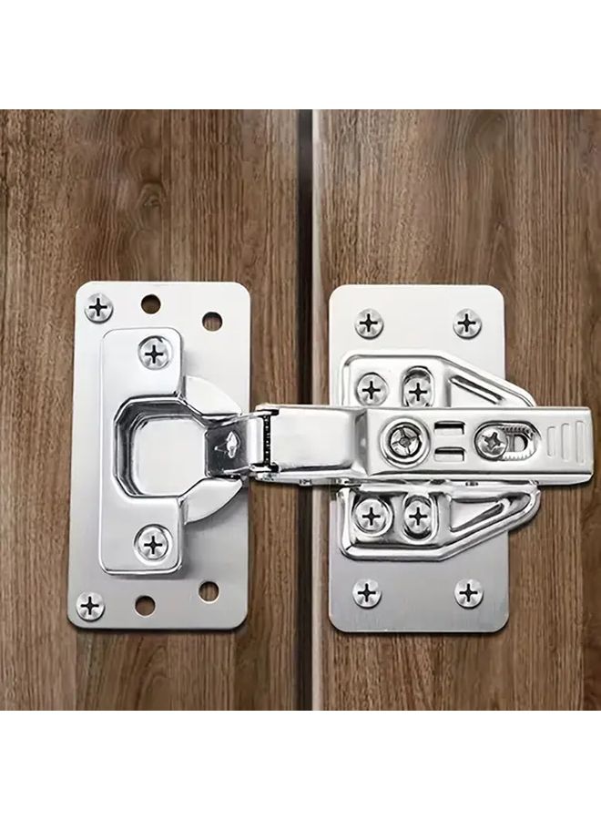 Stainless Steel Cabinet Hinge Repair Kit 6pcs For Kitchen And Furniture Doors Classic Style Durable Corrosion Proof Easy To Install - Image 4