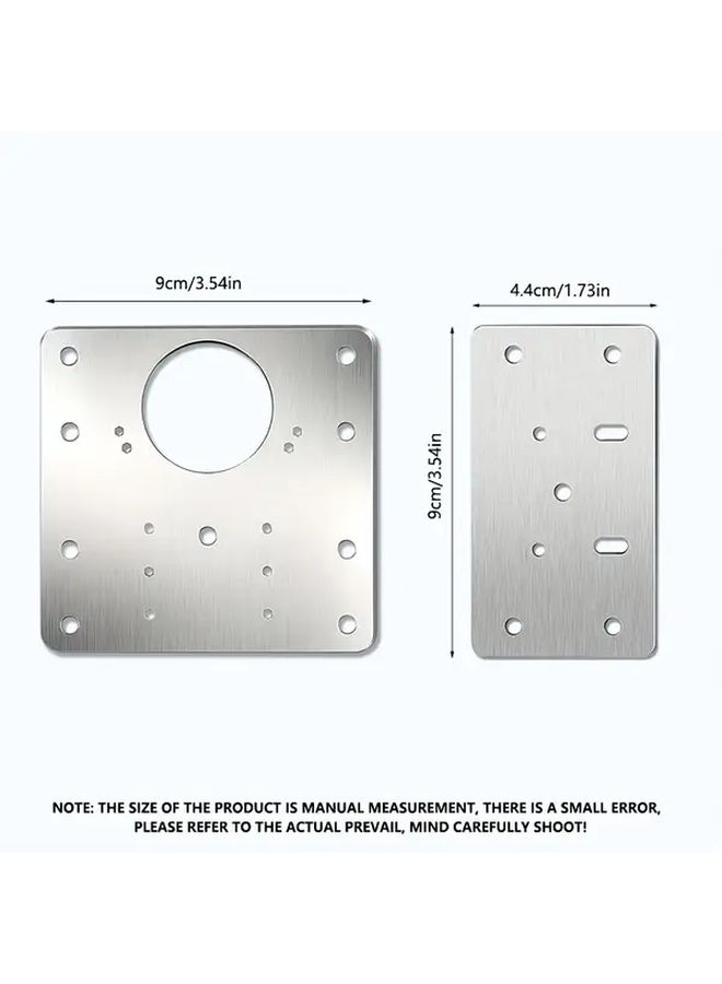 Stainless Steel Cabinet Hinge Repair Kit 6pcs For Kitchen And Furniture Doors Classic Style Durable Corrosion Proof Easy To Install - Image 3