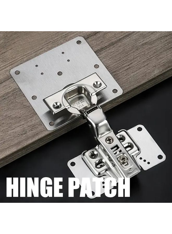Stainless Steel Cabinet Hinge Repair Kit 6pcs For Kitchen And Furniture Doors Classic Style Durable Corrosion Proof Easy To Install - Image 5