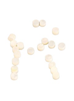 Thoraya 20Pcs Fretboard Dots Guitar Inlay Tone Markers Parts Accessories for Bass Fingerboard 3mm GF65 White Shell  - Image 5
