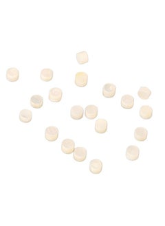 Thoraya 20Pcs Fretboard Dots Guitar Inlay Tone Markers Parts Accessories for Bass Fingerboard 3mm GF65 White Shell  - Image 3