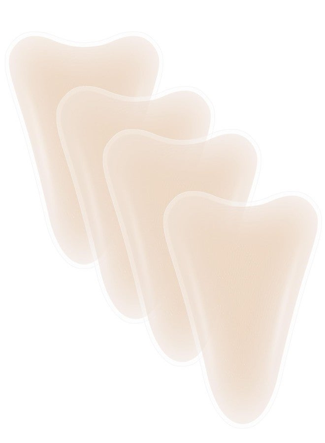 CICKEE Camel Toe Concealer Reusable - Waterproof Camel No Underwear Insert Pack Cameltoe Concealer Proof Silicone Camel Toe Hider Cover Stopper Underwear Guard for Women - 4 Pack Nude - Image 1