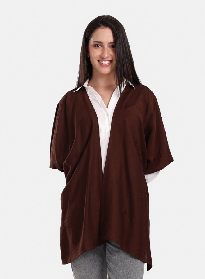 Clue Asymmetrical Voile Kimono  - Image 1